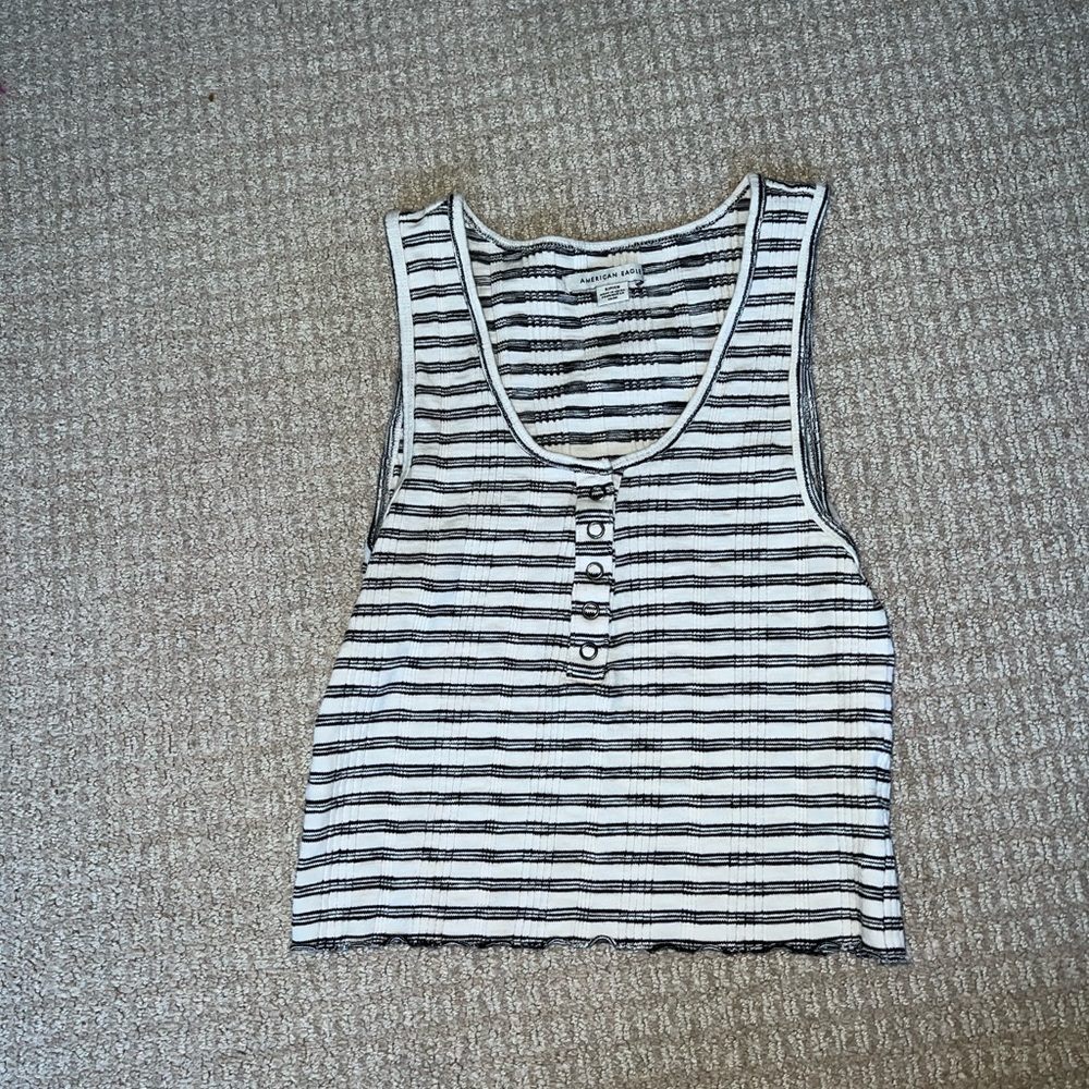 American Eagle Stripped Tank Top